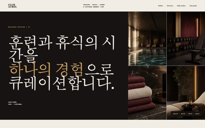 CLUB AUREL 데스크톱 미리보기